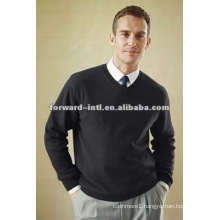 men cashmere pullover V neck cashmere wool pullover